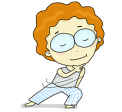 FuFu : Cute Boy with Brown Hair sticker #6778164