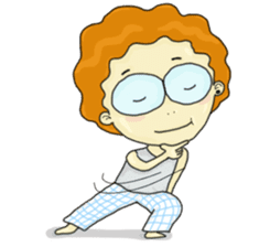 FuFu : Cute Boy with Brown Hair sticker #6778164