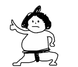Dancing sumo wrestler sticker #6778288
