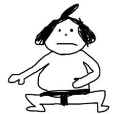 Dancing sumo wrestler sticker #6778289