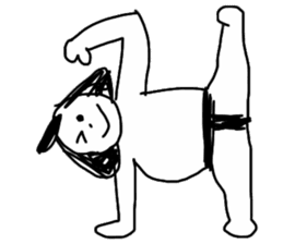 Dancing sumo wrestler sticker #6778309