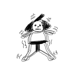Dancing sumo wrestler sticker #6778313