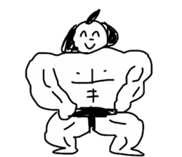 Dancing sumo wrestler sticker #6778324