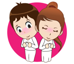 Meditation Couple Life sticker #6778707