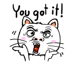 FUNNY CAT V.1 sticker #6778756