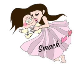 Powerful moms sticker #6778915