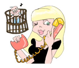 Powerful moms sticker #6778924