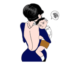 Powerful moms sticker #6778925