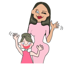 Powerful moms sticker #6778930