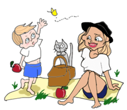 Powerful moms sticker #6778932