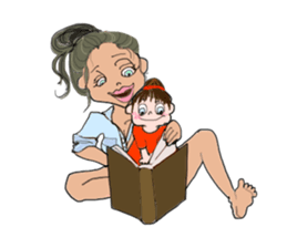 Powerful moms sticker #6778934