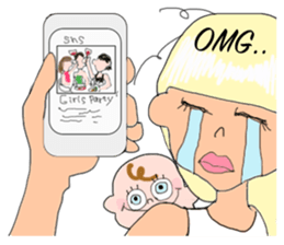 Powerful moms sticker #6778940