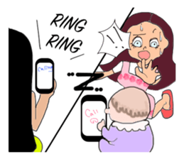 Powerful moms sticker #6778942