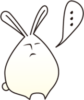 Rabbit feelings sticker #6779442