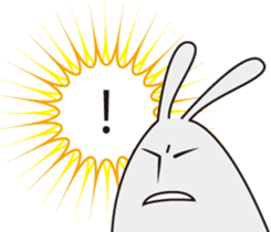 Rabbit feelings sticker #6779471
