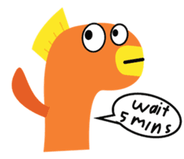 Mr. Golden Fish sticker #6779887