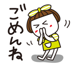 Bangs short girl Tomeko sticker #6780284