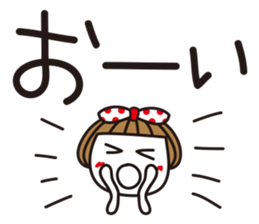Bangs short girl Tomeko sticker #6780289