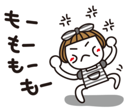 Bangs short girl Tomeko sticker #6780301