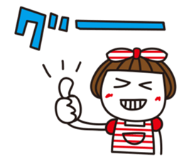 Bangs short girl Tomeko sticker #6780304