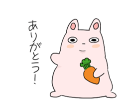 Daily life of expressionless rabbit sticker #6780730