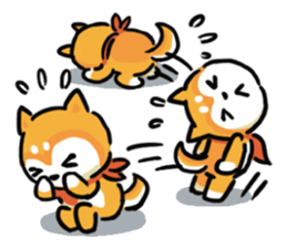 Comical Shiba Inu sticker #6781589