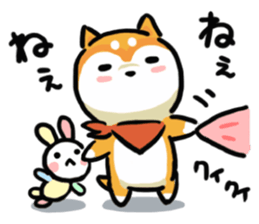 Comical Shiba Inu sticker #6781592