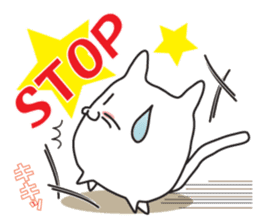 Cat, to emotional expression. sticker #6781933