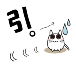 Cat, to emotional expression. sticker #6781937