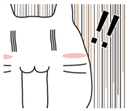 Cat, to emotional expression. sticker #6781938