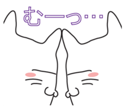 Cat, to emotional expression. sticker #6781961