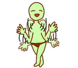 Green man Calm down sticker #6782370