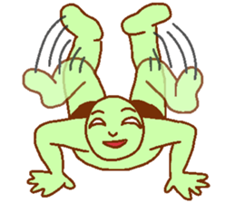 Green man Calm down sticker #6782371