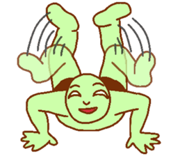 Green man Calm down sticker #6782371