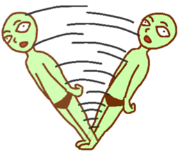 Green man Calm down sticker #6782377