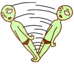 Green man Calm down sticker #6782377