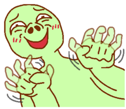 Green man Calm down sticker #6782381