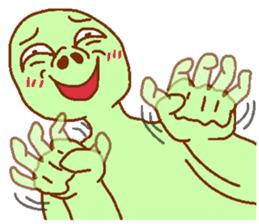 Green man Calm down sticker #6782381