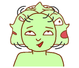 Green man Calm down sticker #6782383