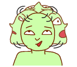 Green man Calm down sticker #6782383