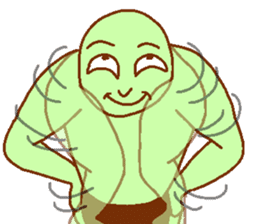 Green man Calm down sticker #6782384