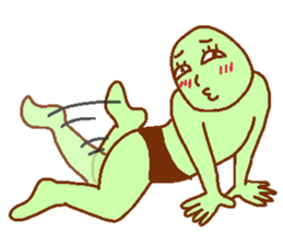 Green man Calm down sticker #6782389