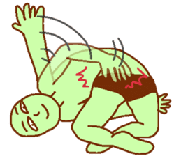 Green man Calm down sticker #6782393