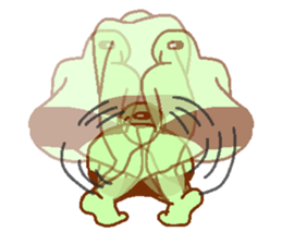 Green man Calm down sticker #6782401