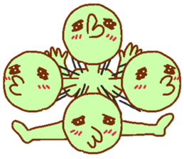 Green man Calm down sticker #6782403