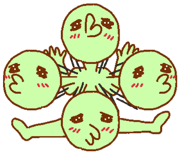 Green man Calm down sticker #6782403