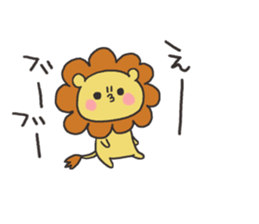 A lion and rabbit sticker #6782929