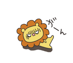 A lion and rabbit sticker #6782930