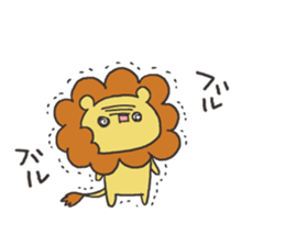 A lion and rabbit sticker #6782931