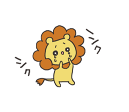A lion and rabbit sticker #6782933